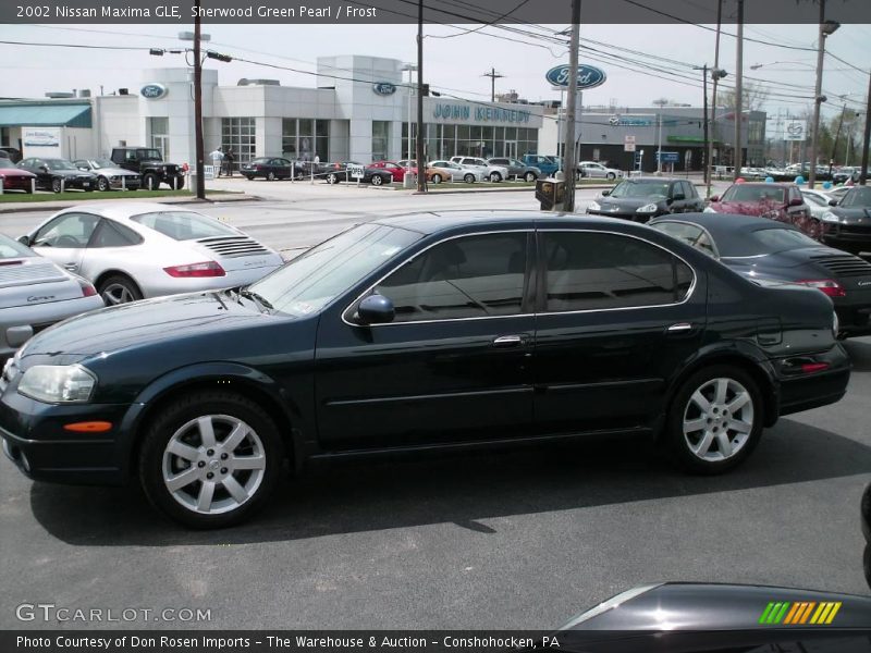Sherwood Green Pearl / Frost 2002 Nissan Maxima GLE