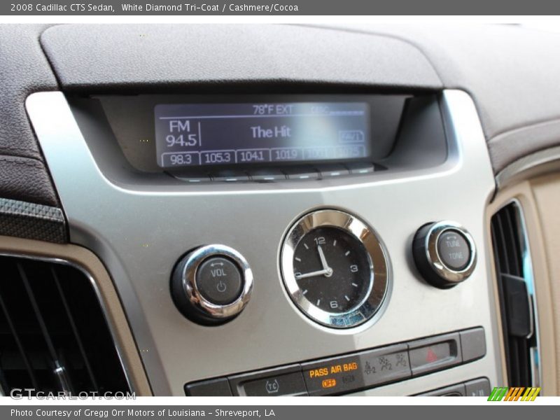 White Diamond Tri-Coat / Cashmere/Cocoa 2008 Cadillac CTS Sedan