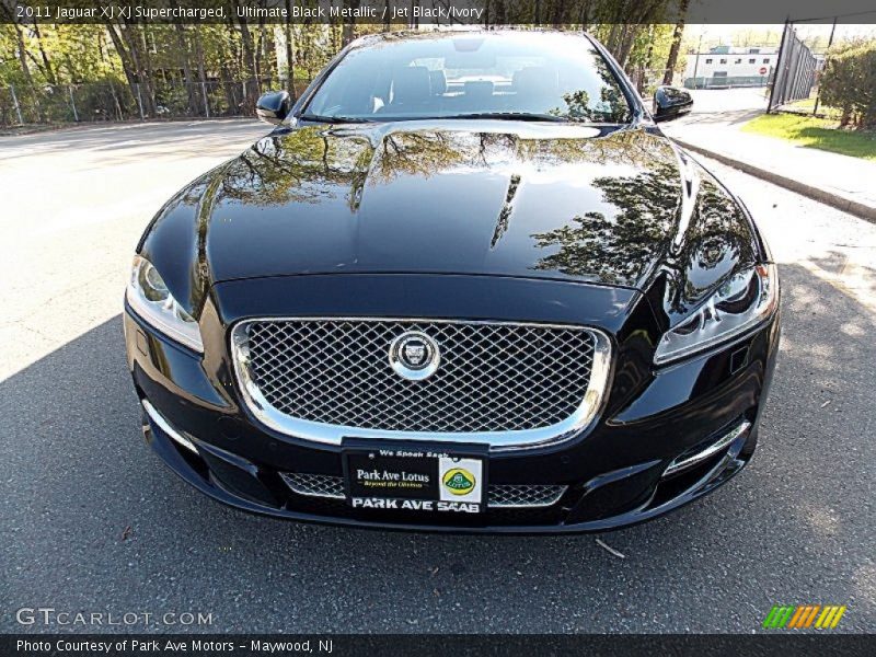Ultimate Black Metallic / Jet Black/Ivory 2011 Jaguar XJ XJ Supercharged