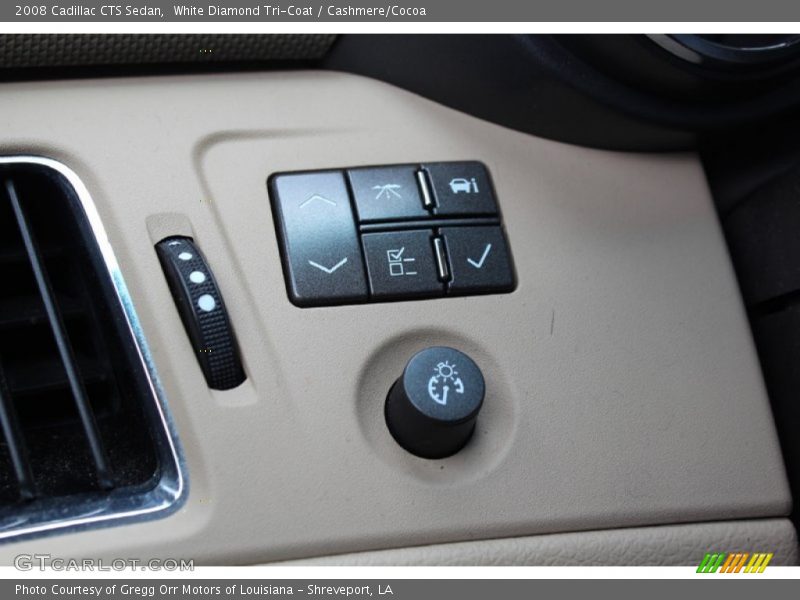 White Diamond Tri-Coat / Cashmere/Cocoa 2008 Cadillac CTS Sedan