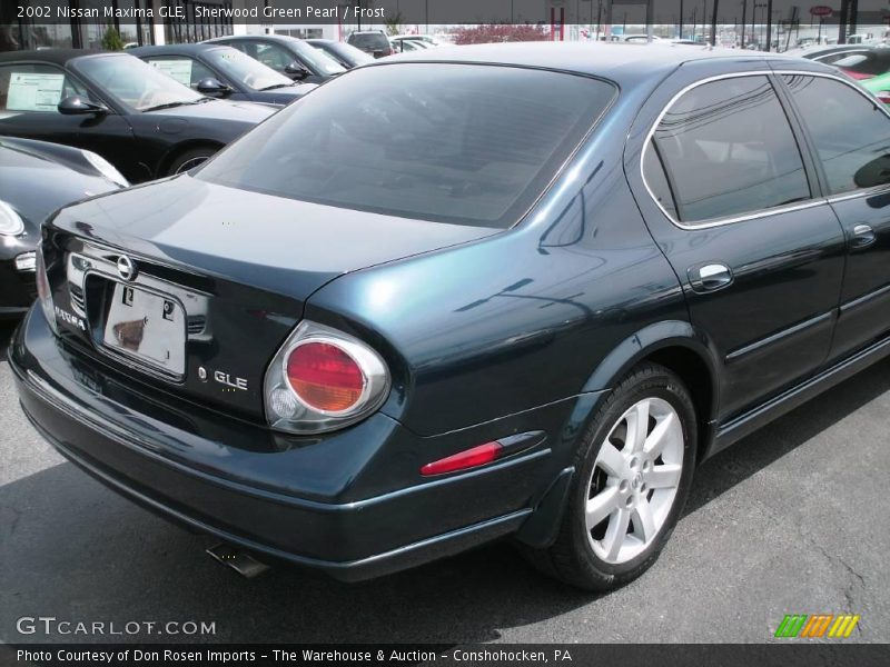 Sherwood Green Pearl / Frost 2002 Nissan Maxima GLE