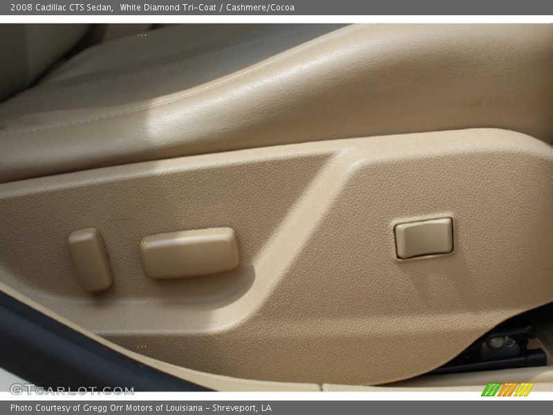 White Diamond Tri-Coat / Cashmere/Cocoa 2008 Cadillac CTS Sedan