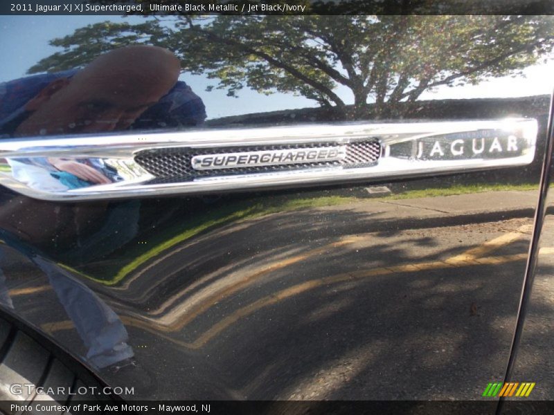 Ultimate Black Metallic / Jet Black/Ivory 2011 Jaguar XJ XJ Supercharged