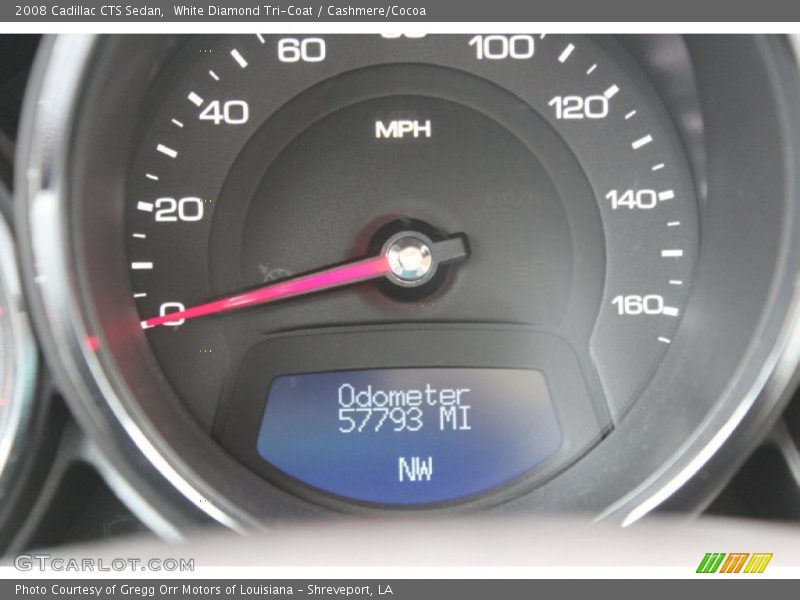 White Diamond Tri-Coat / Cashmere/Cocoa 2008 Cadillac CTS Sedan