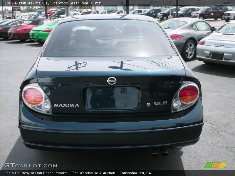 Sherwood Green Pearl / Frost 2002 Nissan Maxima GLE