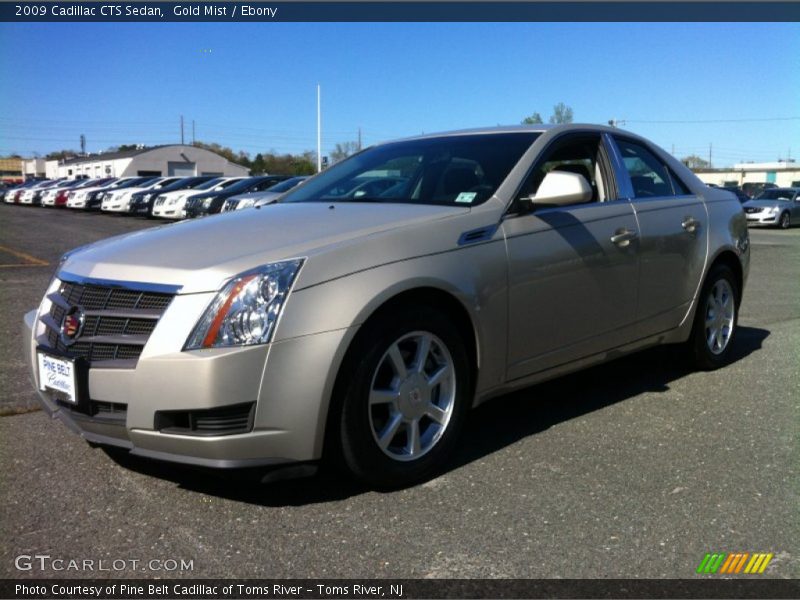 Gold Mist / Ebony 2009 Cadillac CTS Sedan