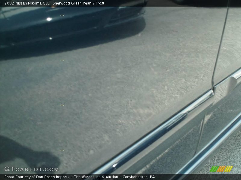 Sherwood Green Pearl / Frost 2002 Nissan Maxima GLE