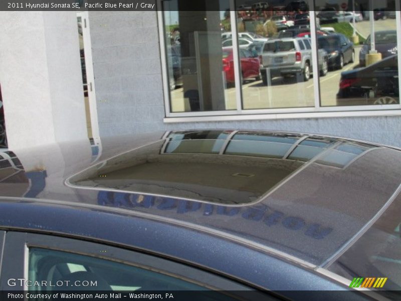 Pacific Blue Pearl / Gray 2011 Hyundai Sonata SE
