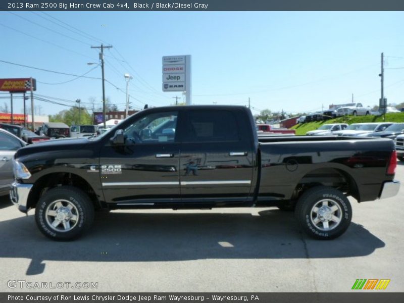 Black / Black/Diesel Gray 2013 Ram 2500 Big Horn Crew Cab 4x4