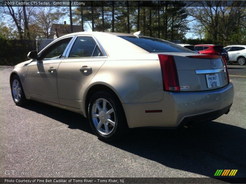 Gold Mist / Ebony 2009 Cadillac CTS Sedan