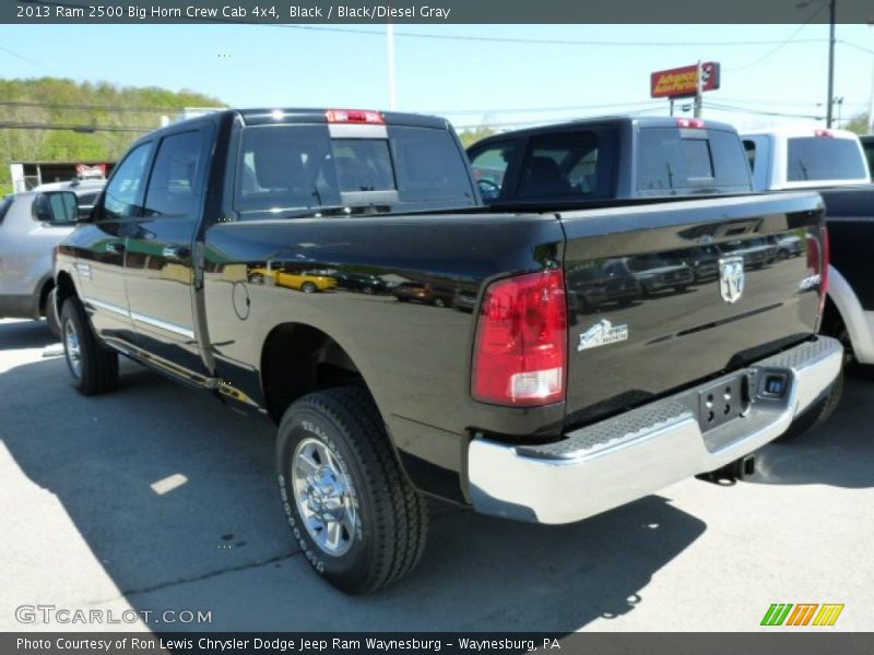 Black / Black/Diesel Gray 2013 Ram 2500 Big Horn Crew Cab 4x4