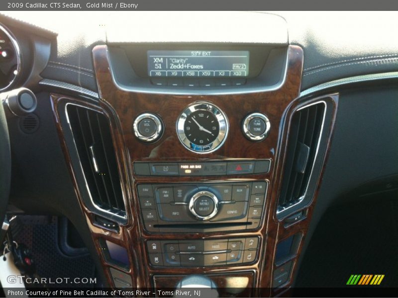 Gold Mist / Ebony 2009 Cadillac CTS Sedan