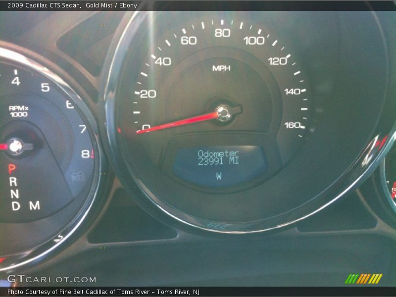 Gold Mist / Ebony 2009 Cadillac CTS Sedan