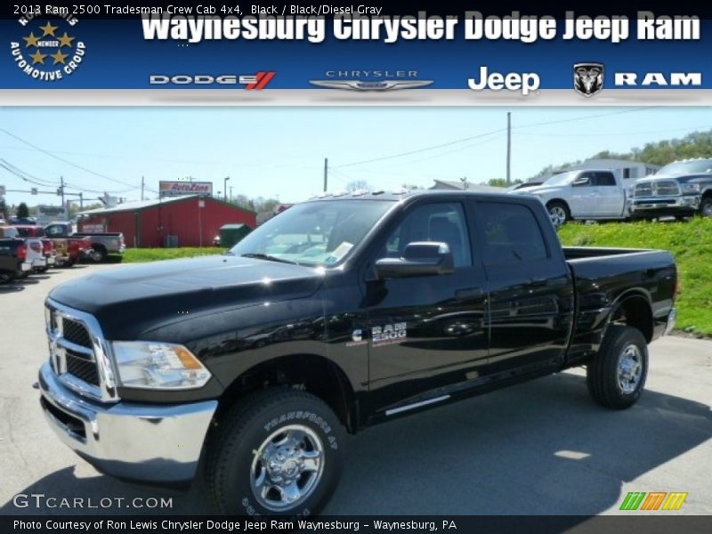 Black / Black/Diesel Gray 2013 Ram 2500 Tradesman Crew Cab 4x4