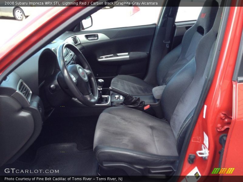Front Seat of 2008 Impreza WRX STi