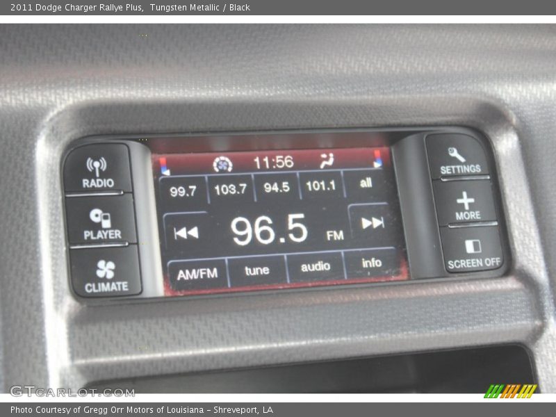 Tungsten Metallic / Black 2011 Dodge Charger Rallye Plus