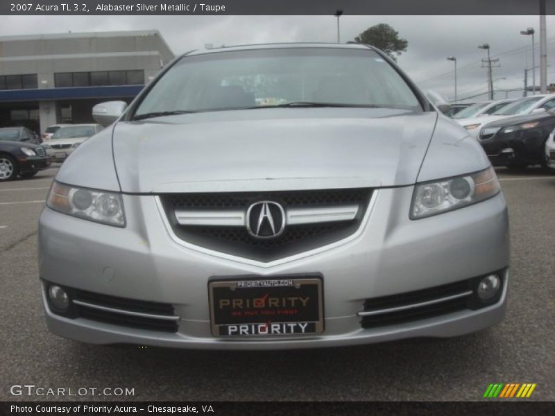 Alabaster Silver Metallic / Taupe 2007 Acura TL 3.2