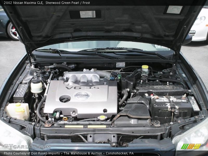 Sherwood Green Pearl / Frost 2002 Nissan Maxima GLE