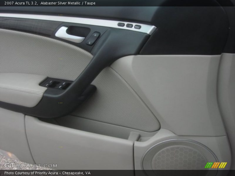 Alabaster Silver Metallic / Taupe 2007 Acura TL 3.2