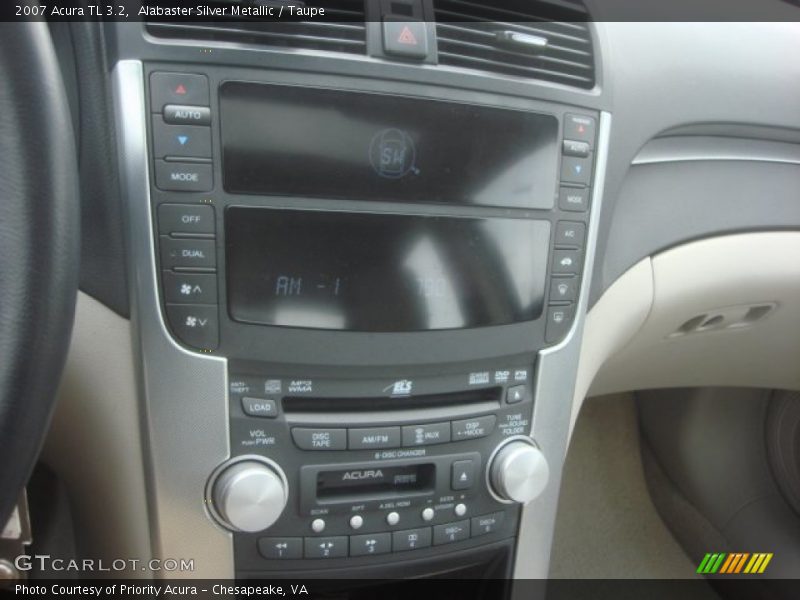 Alabaster Silver Metallic / Taupe 2007 Acura TL 3.2