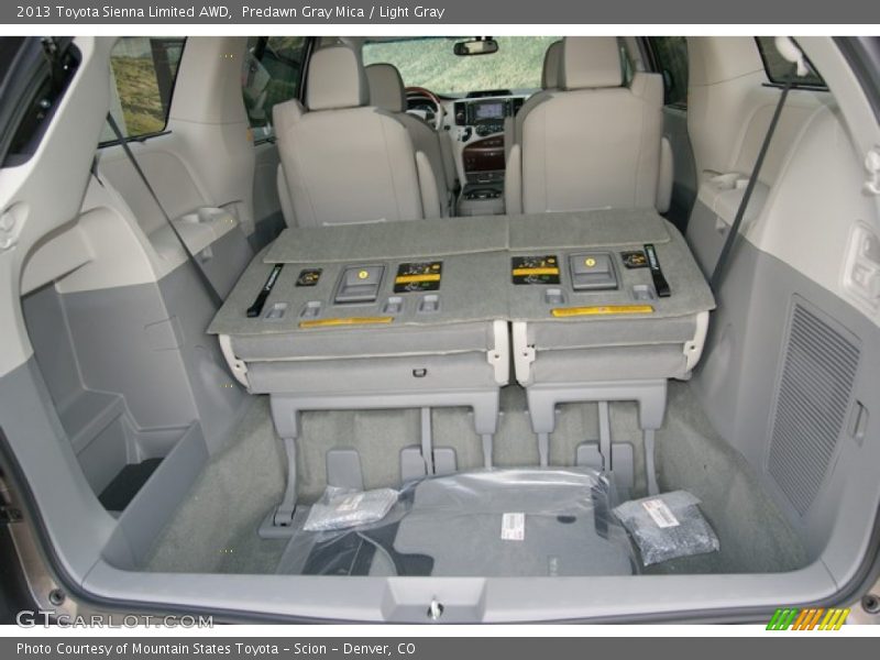 Predawn Gray Mica / Light Gray 2013 Toyota Sienna Limited AWD