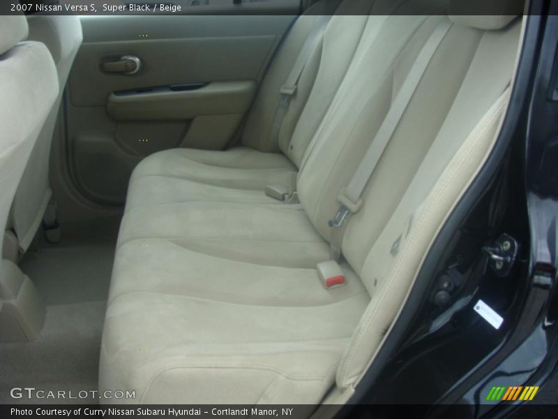 Super Black / Beige 2007 Nissan Versa S