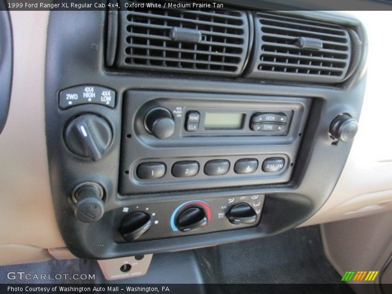 Controls of 1999 Ranger XL Regular Cab 4x4