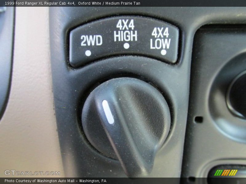 Controls of 1999 Ranger XL Regular Cab 4x4