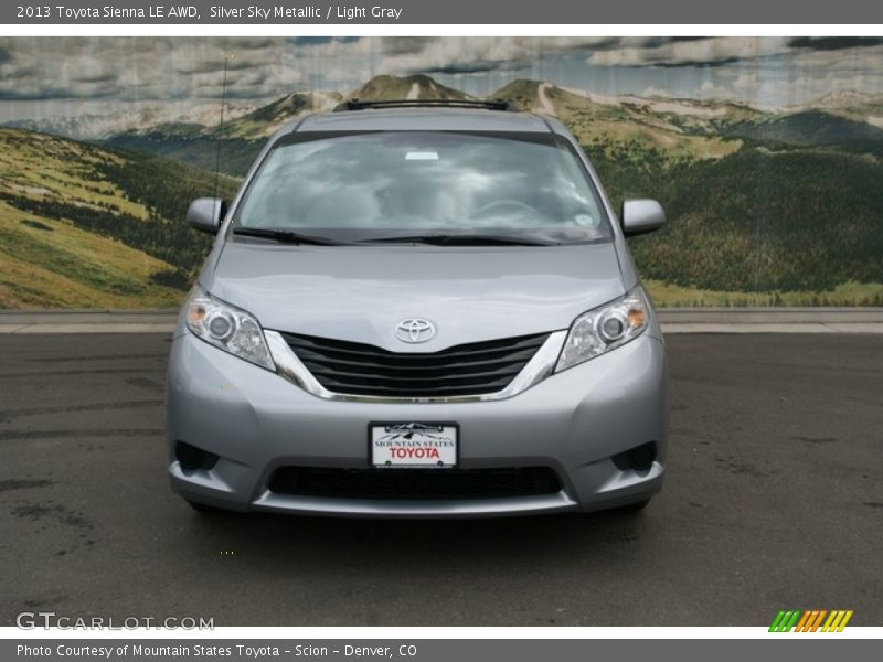 Silver Sky Metallic / Light Gray 2013 Toyota Sienna LE AWD