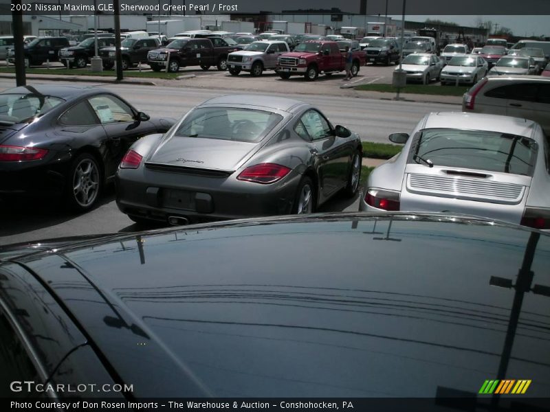Sherwood Green Pearl / Frost 2002 Nissan Maxima GLE