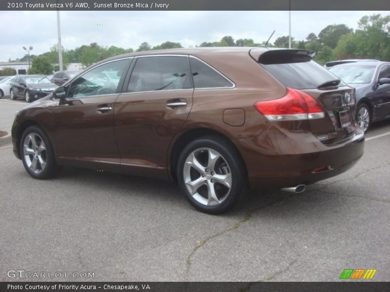 Sunset Bronze Mica / Ivory 2010 Toyota Venza V6 AWD