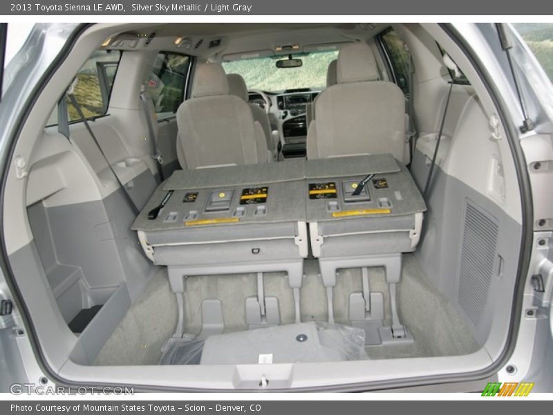 Silver Sky Metallic / Light Gray 2013 Toyota Sienna LE AWD