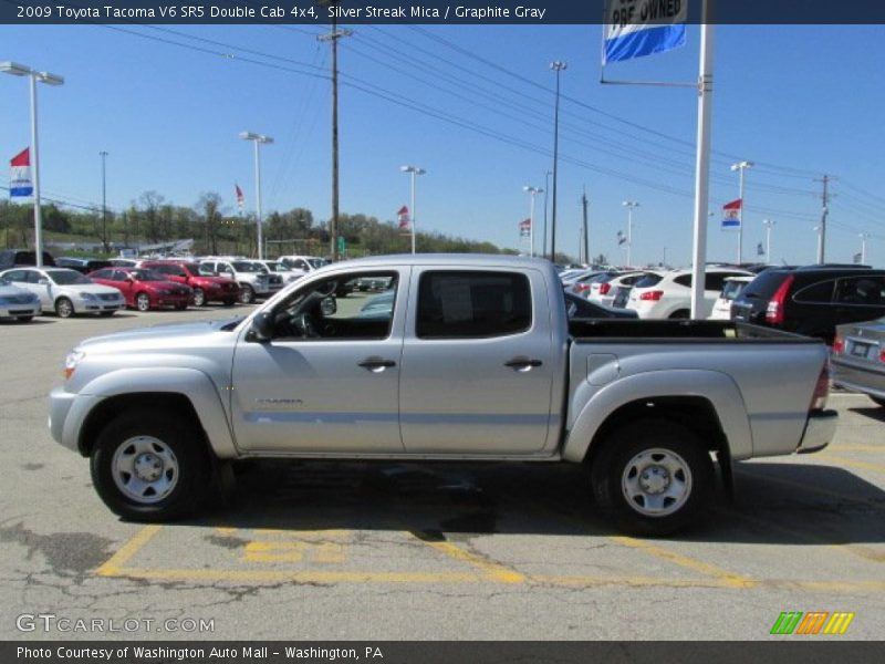 Silver Streak Mica / Graphite Gray 2009 Toyota Tacoma V6 SR5 Double Cab 4x4