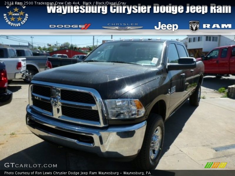 Black / Black/Diesel Gray 2013 Ram 2500 Tradesman Crew Cab 4x4