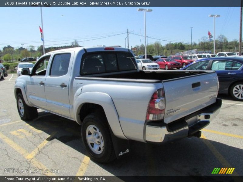 Silver Streak Mica / Graphite Gray 2009 Toyota Tacoma V6 SR5 Double Cab 4x4