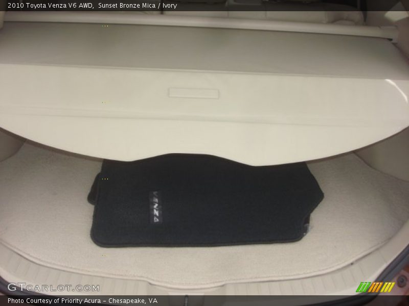 Sunset Bronze Mica / Ivory 2010 Toyota Venza V6 AWD