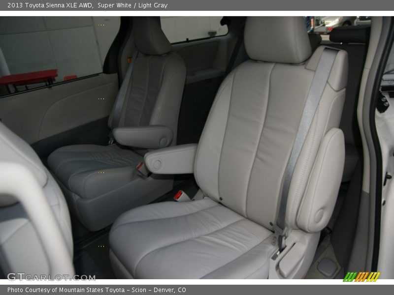 Super White / Light Gray 2013 Toyota Sienna XLE AWD