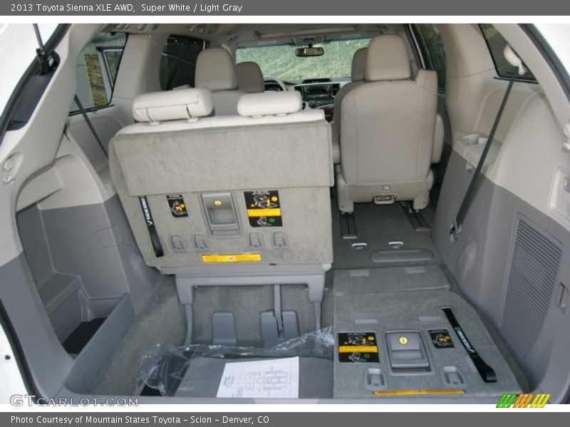 Super White / Light Gray 2013 Toyota Sienna XLE AWD