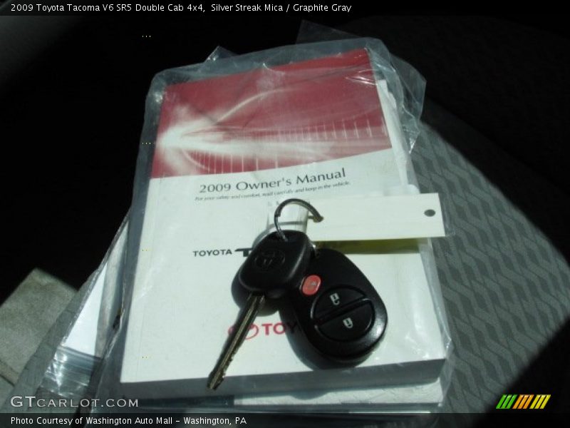 Silver Streak Mica / Graphite Gray 2009 Toyota Tacoma V6 SR5 Double Cab 4x4
