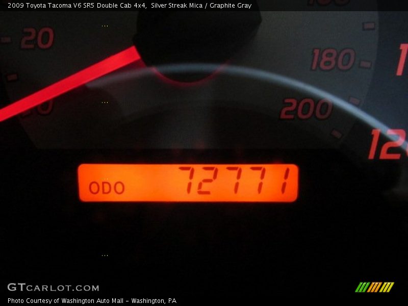 Silver Streak Mica / Graphite Gray 2009 Toyota Tacoma V6 SR5 Double Cab 4x4