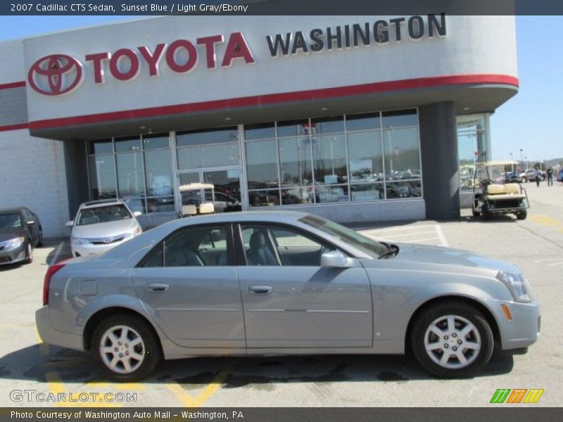 Sunset Blue / Light Gray/Ebony 2007 Cadillac CTS Sedan