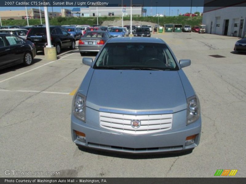 Sunset Blue / Light Gray/Ebony 2007 Cadillac CTS Sedan