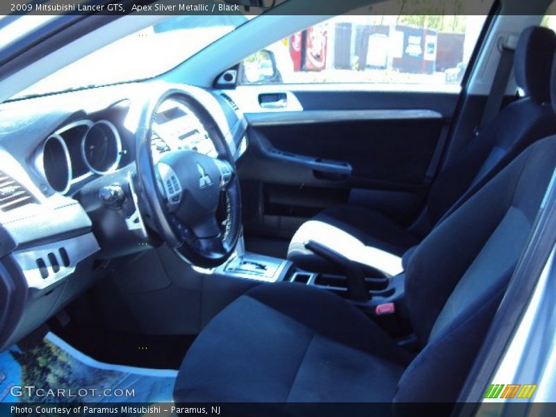 Apex Silver Metallic / Black 2009 Mitsubishi Lancer GTS