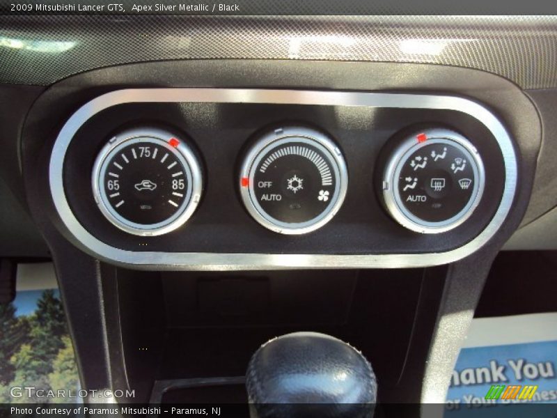Apex Silver Metallic / Black 2009 Mitsubishi Lancer GTS