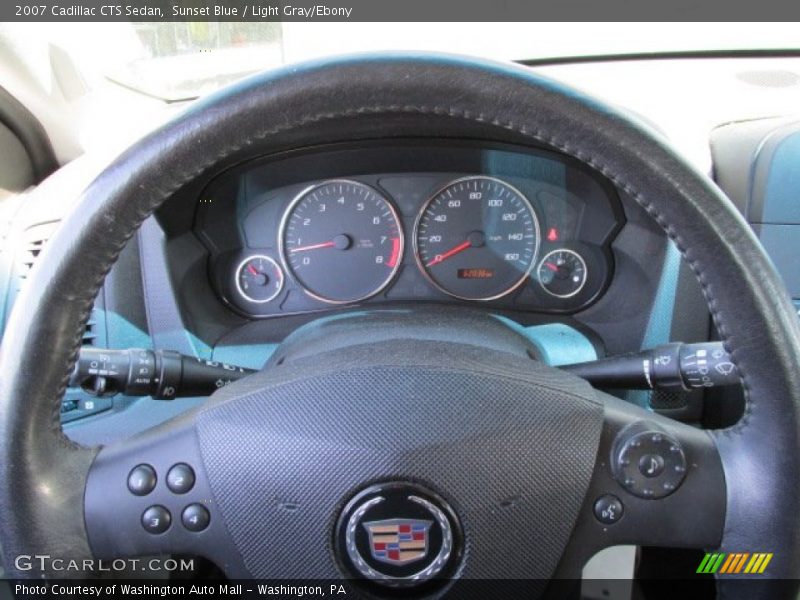 Sunset Blue / Light Gray/Ebony 2007 Cadillac CTS Sedan