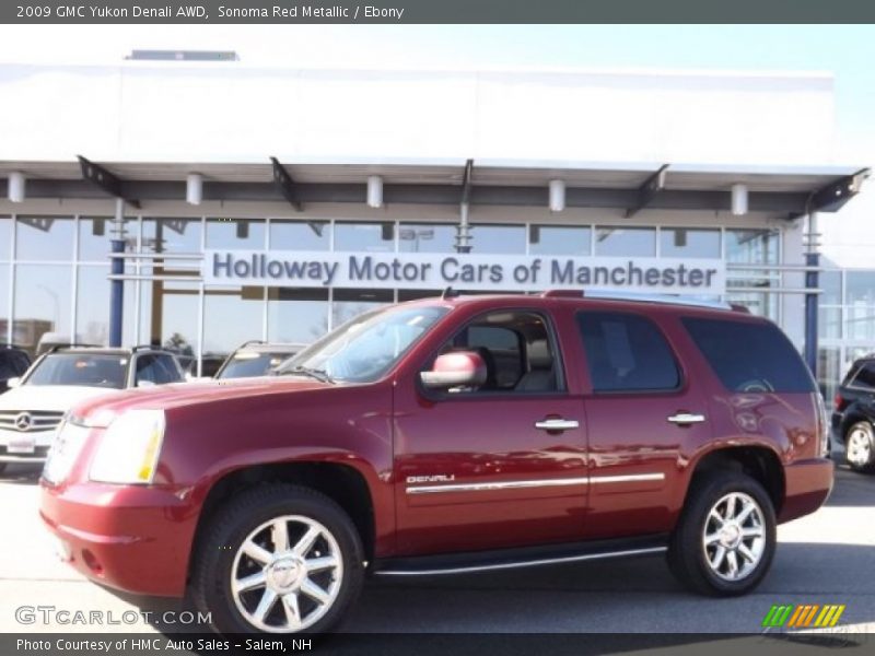 Sonoma Red Metallic / Ebony 2009 GMC Yukon Denali AWD