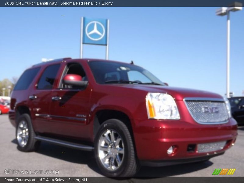Sonoma Red Metallic / Ebony 2009 GMC Yukon Denali AWD