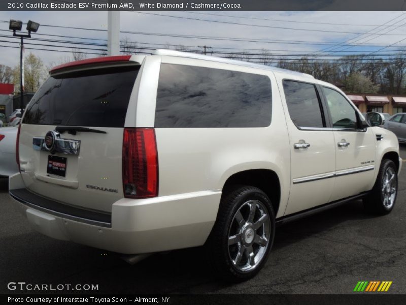 White Diamond / Cashmere/Cocoa 2010 Cadillac Escalade ESV Premium AWD