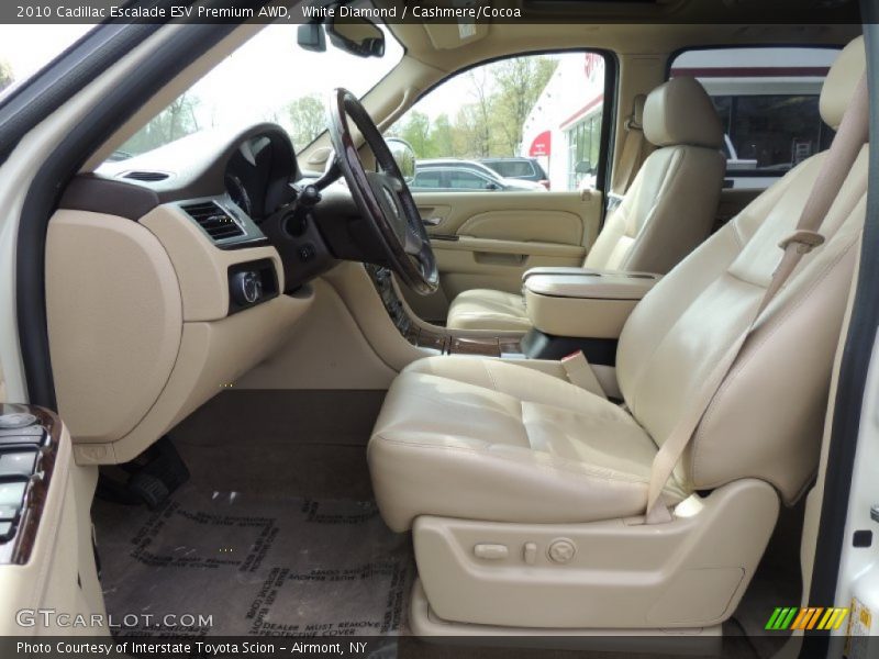 White Diamond / Cashmere/Cocoa 2010 Cadillac Escalade ESV Premium AWD