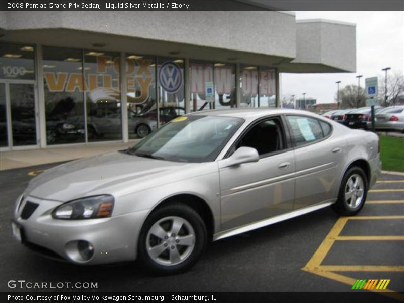 Liquid Silver Metallic / Ebony 2008 Pontiac Grand Prix Sedan
